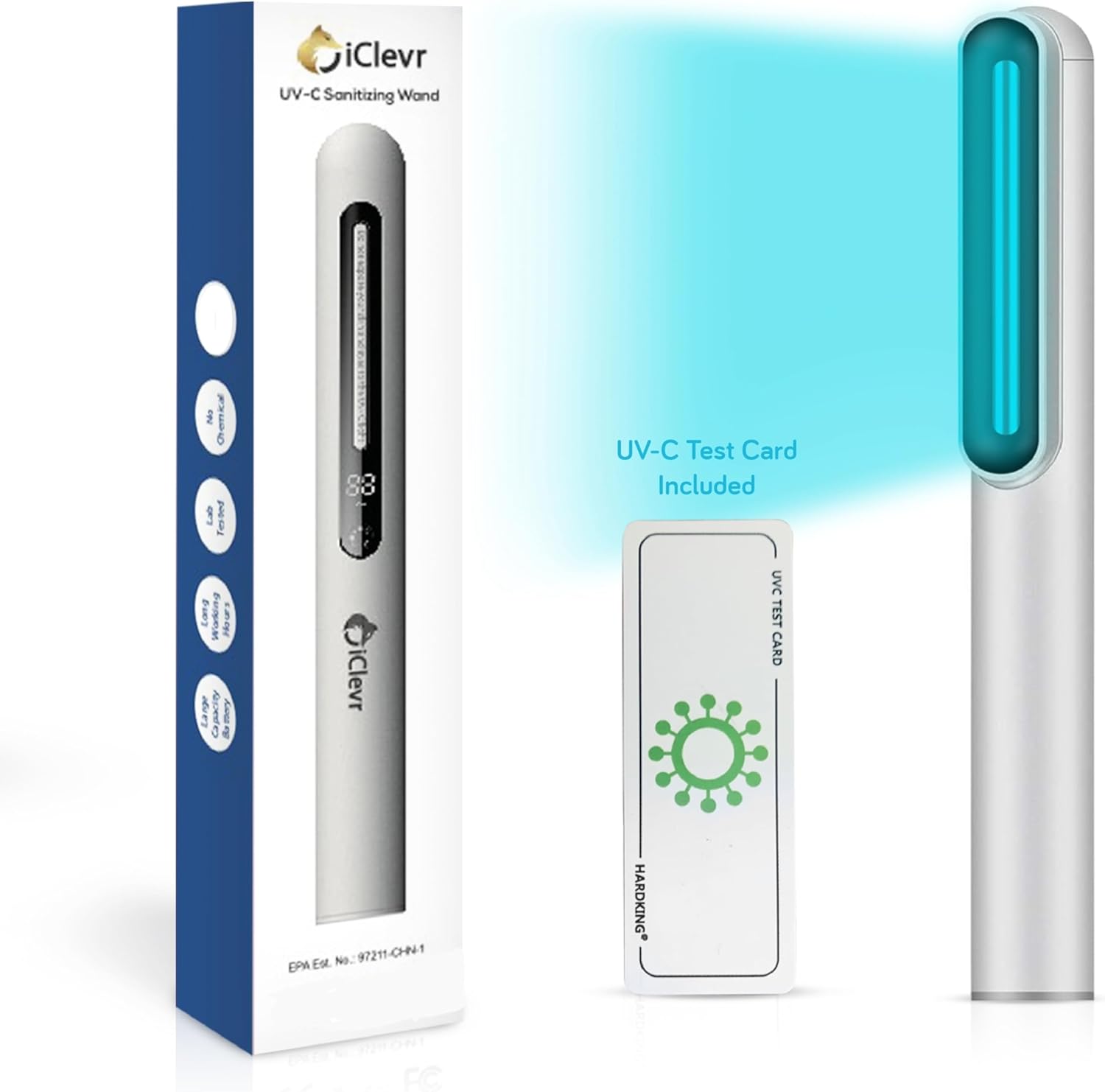 iClevr UV-C Light Sanitizer Wand