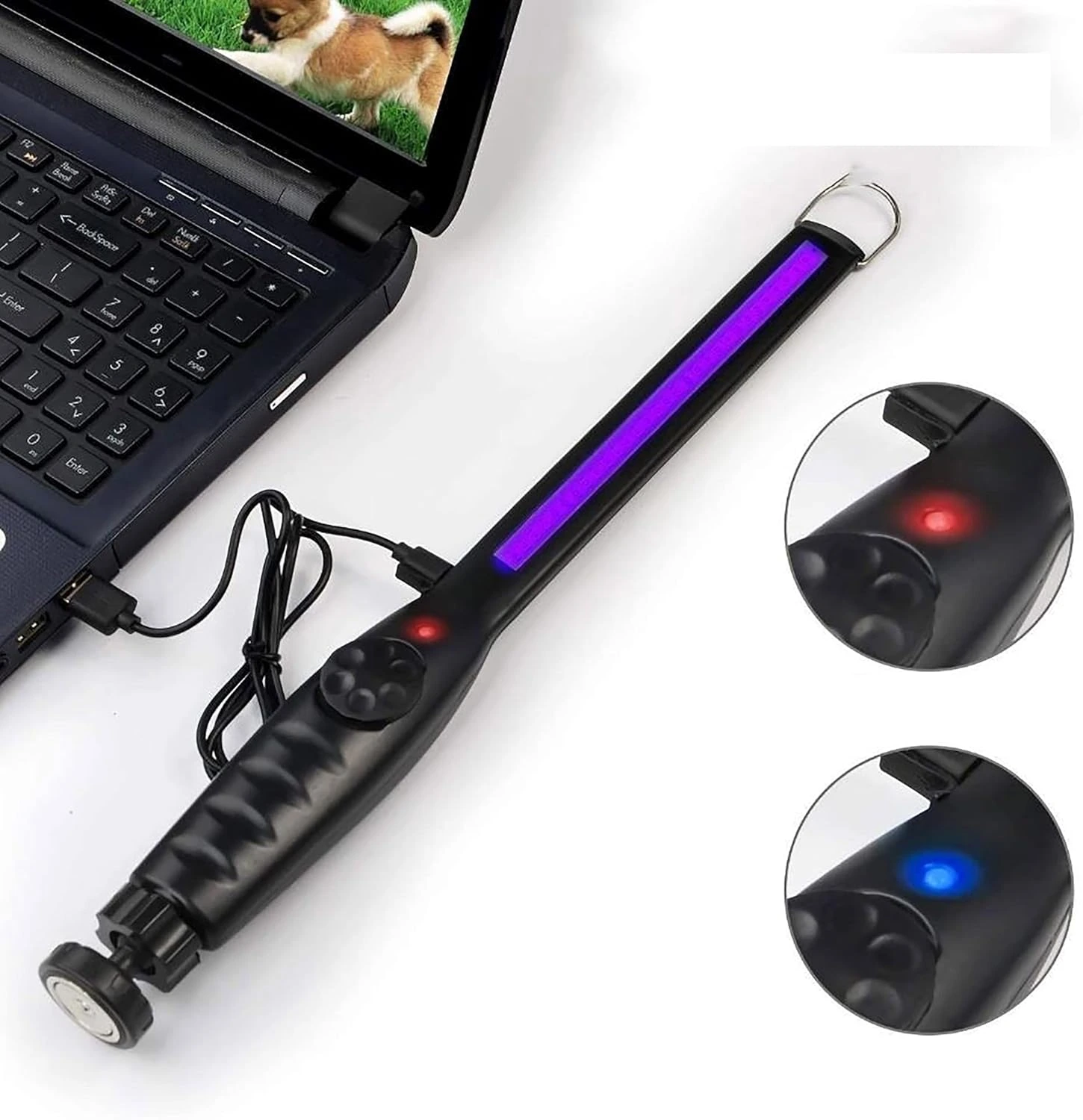 SPEKOAN Portable UV Sanitizing Wand with LED Deep UV Lamp